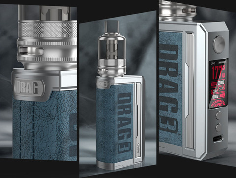 Вейп Voopoo Drag 3 Kit 177 Вт - цвет Prussian Blue