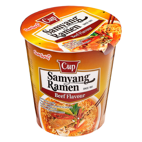 Лапша со вкусом говядины Samyang Ramen Beef flavour, 65 гр