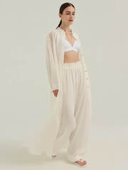 Брюки SABO молочного цвета