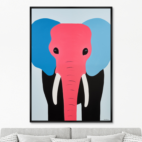 ArtNoMore - Репродукция картины на холсте The colorful elephants, No 2, 2024г.