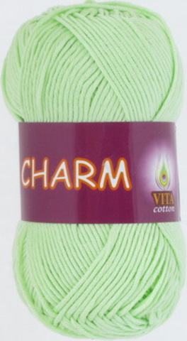 Пряжа Charm (Vita cotton) 4161 Светло-салатовый