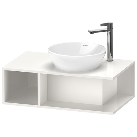 Duravit D-Neo Тумбочка подвесная компакт, 260x800x480 мм, 1 открытое отделение на левой стороне, цвет: белый высокоглянцевый DE493802222