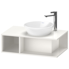 Duravit D-Neo Тумбочка подвесная компакт, 260x800x480 мм, 1 открытое отделение на левой стороне, цвет: белый высокоглянцевый DE493802222 фото