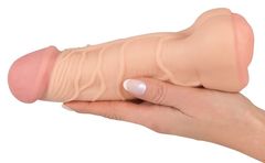 Телесная насадка-мастурбатор 2-in-1 Extension Masturbator - 21 см. - 