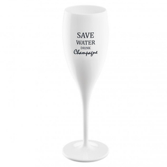 Бокал для шампанского Cheers, No 1, Save Water Drink Champagne, Superglas, 100 мл, белый, фото 1