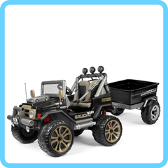 Jeep Peg Perego Gaucho XP с прицепом