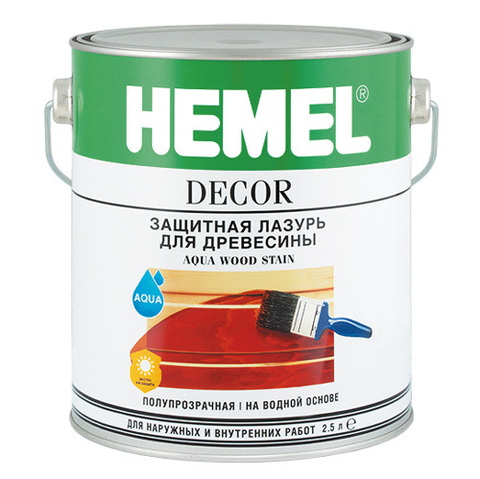 Защитная лазурь для древесины HEMEL Aqua Wood Stain