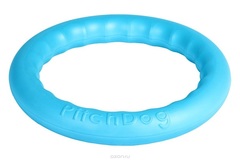 Игрушка для собак игровое кольцо для аппортировки d 28 голубое, PitchDog 30