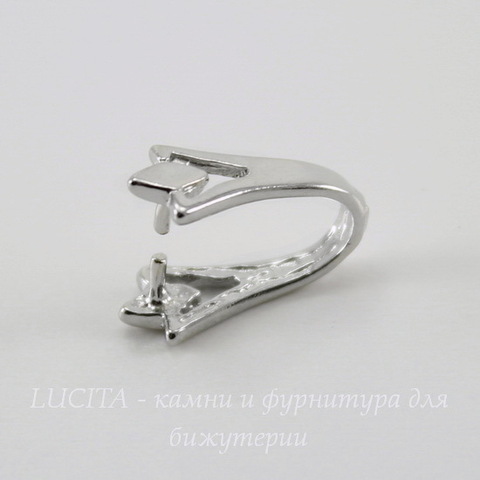 Держатель для кулона 15х8х6 мм (цвет - платина)