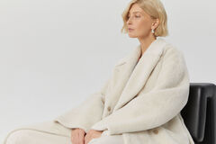 ЭКО-шуба Нью-Йорк, молочная