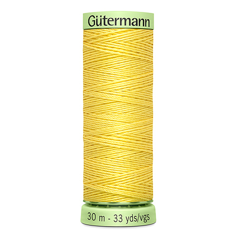 Нить Top Stitch 30/30 м для декоративной отстрочки, Gutermann, 852 желтый