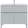 Aquanet 277556 Тумба Алвита new 100 напольная 1 ящ., 2 дв.цв.серый (277556)