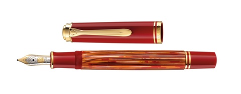 Ручка перьевая Pelikan Souverän® M600 SE 2020, Tortoiseshell-Red  (815840)