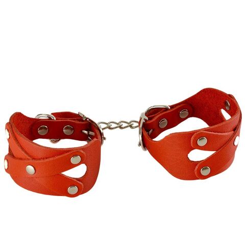 Красные наручники «Цезарь» - Sitabella BDSM accessories 3404-2