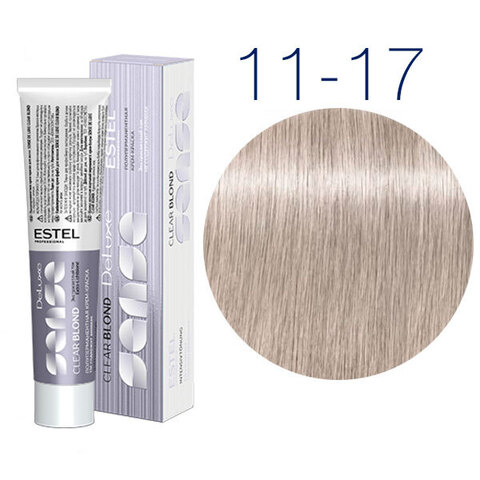 Estel Professional DeLuxe Sense Clear Blond 11-17 (Очень светлый блондин пепельно-коричневый) - Полуперманентная крем-краска для волос