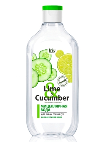Lime&Cucumber Мицеллярная вода для лица, глаз и губ увлажняющая 500мл Iris