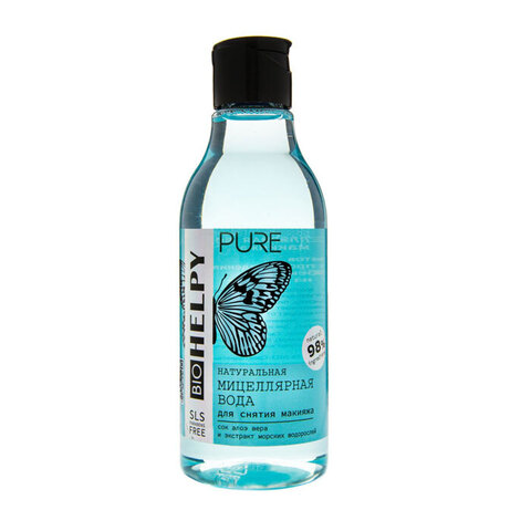 Bio Helpy Натуральная мицеллярная вода для снятия макияжа, 200 мл