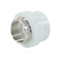 Муфта PP-R комбинированная под ключ белая Дн 75х2 1/2" ВР RTP (РосТурПласт) 28188