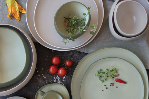 Тарелка обеденная 27см Easy Life Organica серая