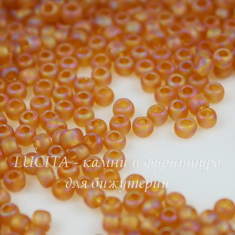 0162CF Бисер японский TOHO 11/0, матовый радужный темный топаз