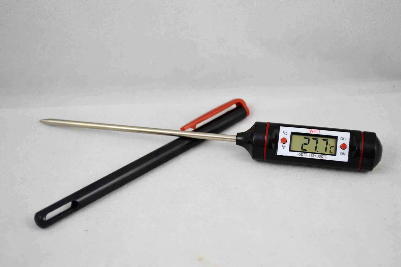 Электронный термометр с металлическим щупом JR-1/WT-1 - Купить нож .