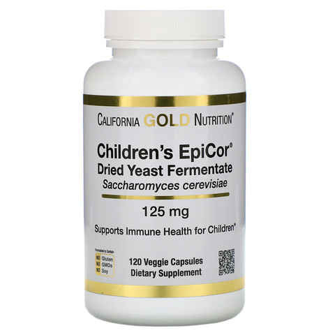 California Gold Nutrition, Children's Epicor, 125 мг, 120 растительных капсул