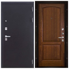 Купить Входная дверь Колизей Плюс тёмное серебро антик панель массив Фоборг античный орех