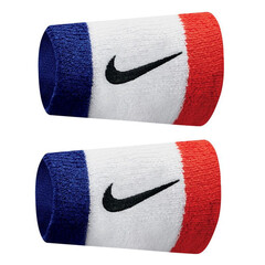 Напульсник теннисный Nike Swoosh Double-Wide Wristbands - habanero red/black
