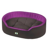 Софа для собак и кошек Ferplast Dandy 65, чёрная с фиолетовым, 65x46x17 см