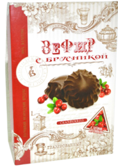 Зефир в шоколаде с Ягодами "Брусника", 250 гр.