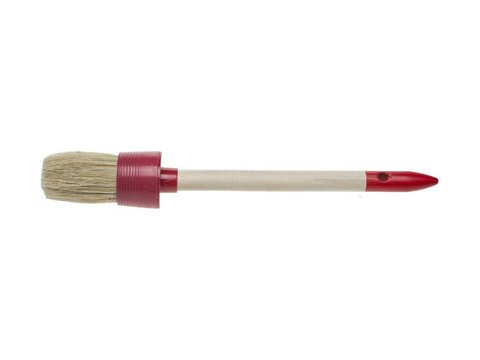 STAYER UNIVERSAL 35 мм, пластмассовый корпус, светлая натуральная щетина, деревянная ручка, Круглая кисть, MASTER (0141-35) 12 шт