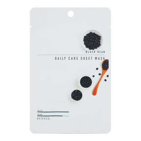 Eunyul Black Bean Daily Care Sheet Mask - Тканевая маска для лица с экстрактом черных бобов