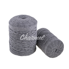 Grey cotton cord 3 mm