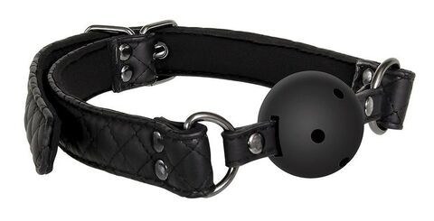 Черный кляп-шарик BALL GAG DIAMOND - Dream Toys Blaze 21949