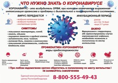 Наклейка Что нужно знать о Коронавирусе? 795