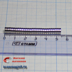 Неодимовый магнит диск 6х2 мм