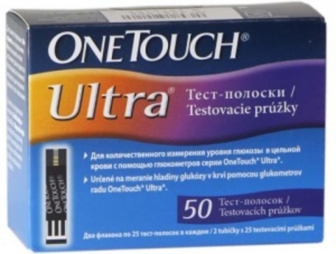 Тест-полоски One Touch Ultra №50 (Россия)