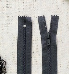 Молния брючная SBS автомат, L 20 см, Т3, н/р, тёмно-серый