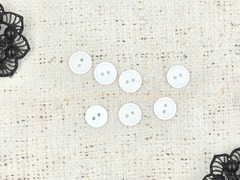 Пуговицы, d 1,2 см, молочный