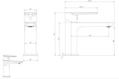 Смеситель для раковины Allen Brau Eclipse 2.0 5.E1A01-00 хром