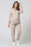 Спортивный костюм для беременных и кормящих 16535 бежевый