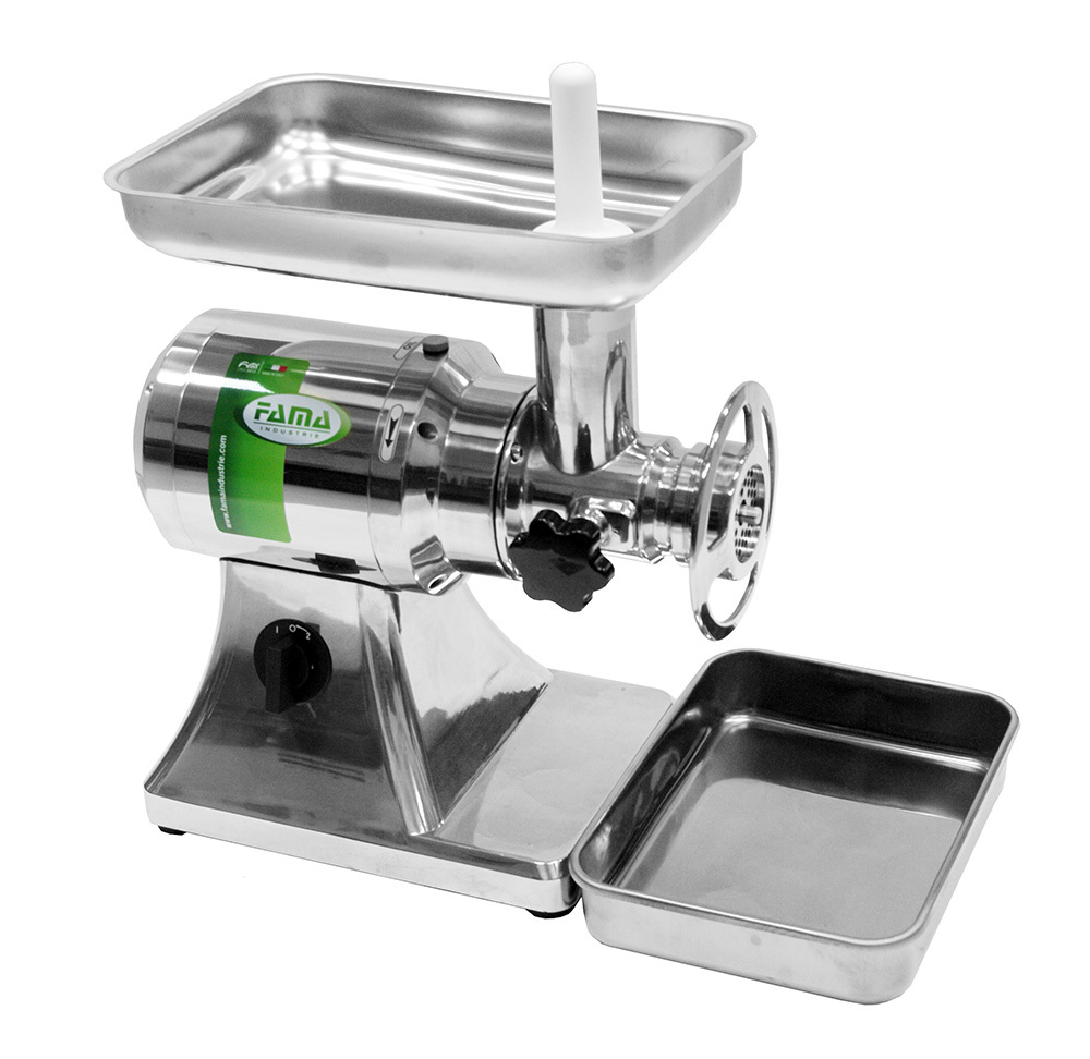 Мясорубка Fama Industries TS 12 (FTS 126UE) с системой Half-unger, с группой измельчения из нержавеющей стали, с реверсом, 380/3/50