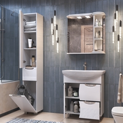 Шкаф навесной с зеркалом Callao 700 с поворотной полкой