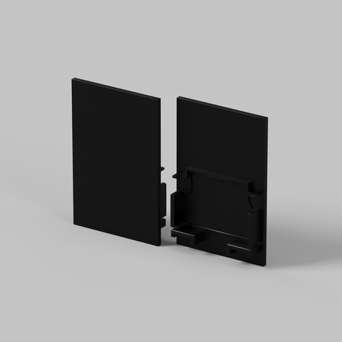 Комплект заглушек Maytoni (для профиля 35×51) 2 шт., ALM-3551-B-EC 642063