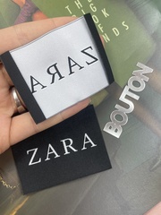 Бирка Za. Зара чёрная большая