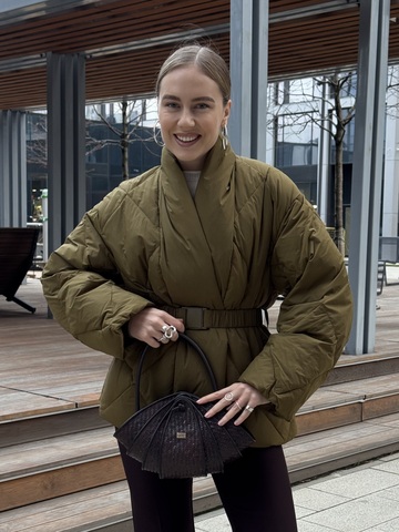 Пуховик Орли олива