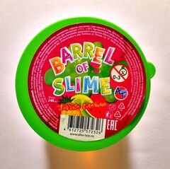"Бочка Слайма" детская игрушка с 3-х лет, 240 мл, цвет жёлтый, зелёно-бордовая крышка