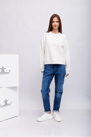 Marc Cain Джинсы -бойфренды с потертостями. Эко-линейка ReThink Together