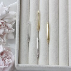 Швензы удлинённые 30*2 мм с английским замком, родий, Ш122