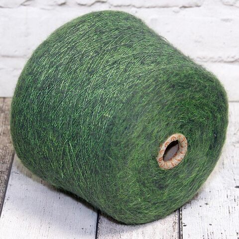 Кидмохер на полиамиде PURA LANA ITALIA / MARZIA 900 желто-зеленый меланж